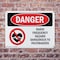 Signmission Radiation & Laser Sign, 7 in H x 10 in W, Plastic, Rectangle OS-2PACK-DS-P-710-L-1687 - alternate 2